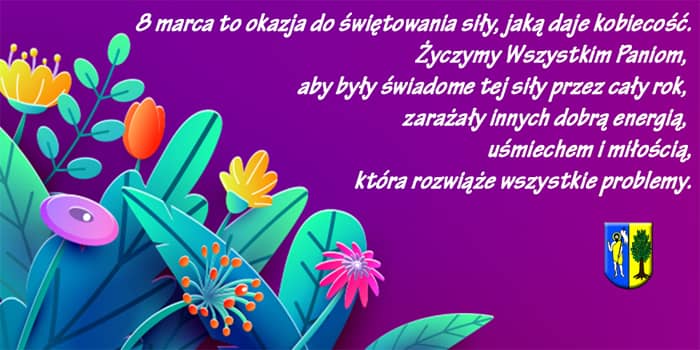 Życzenia o treści jak powyżej.