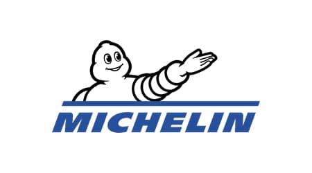 Logo firmy Michelin. Ludzik Michelin.