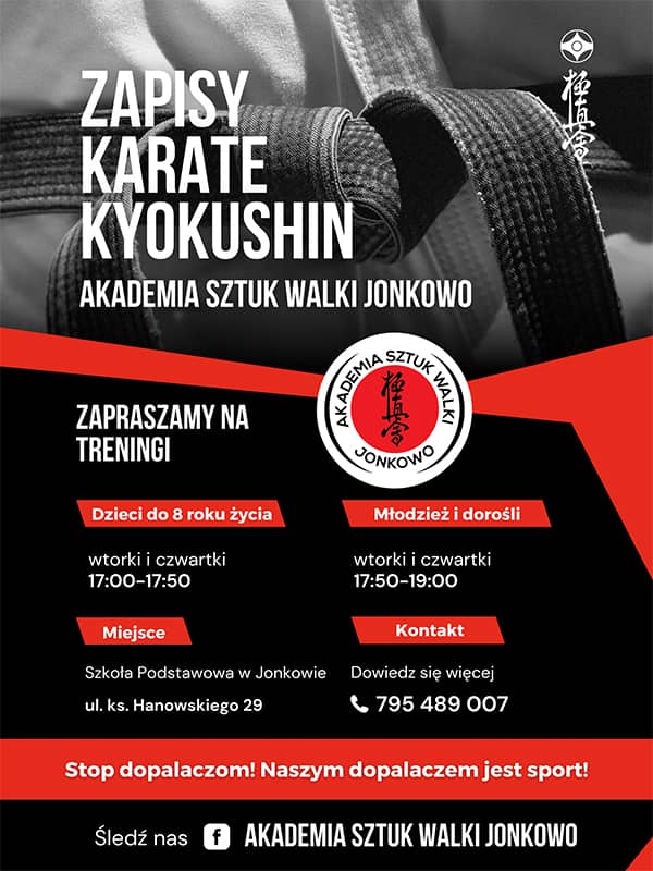 Plakat informacyjny o treści przedstawionej poniżej.