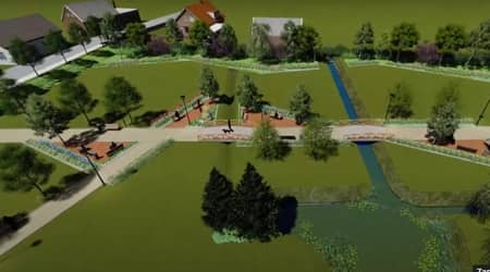 Grafika przedstawiająca wizualizację parku.