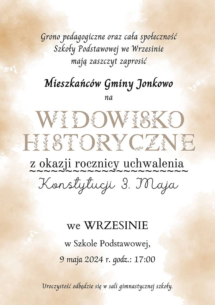 Plakat z zaproszeniem o treści jak we wstępie artykułu.