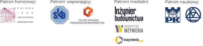 Baner z logotypami partnerów konkursu.