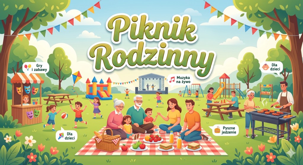 napis: piknik rodzinny 